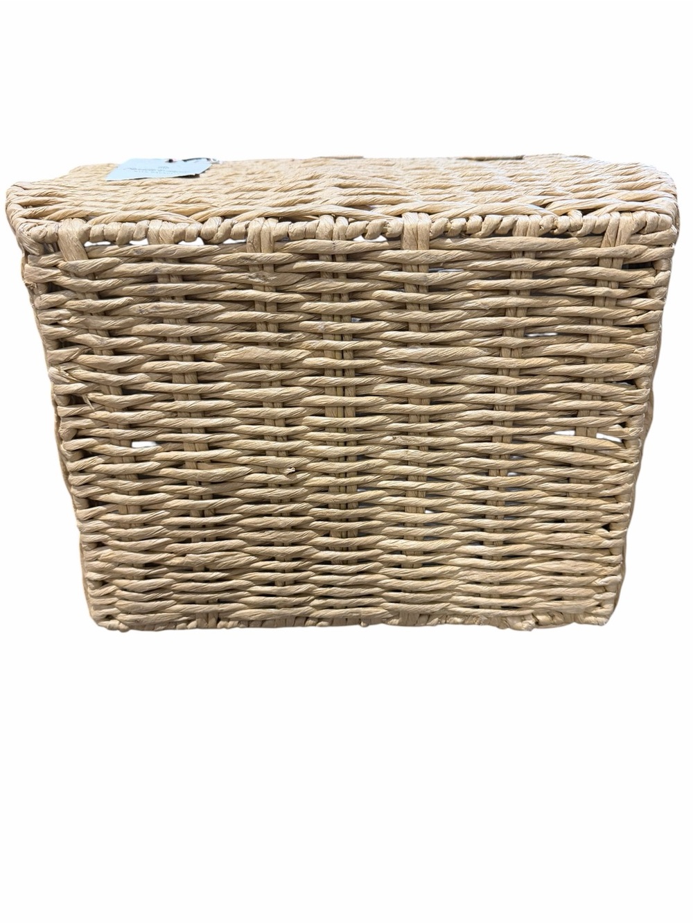 NWT/Hearth and Hand with Magnolia Woven Paper Picnic Basket - Picture 7 of 14